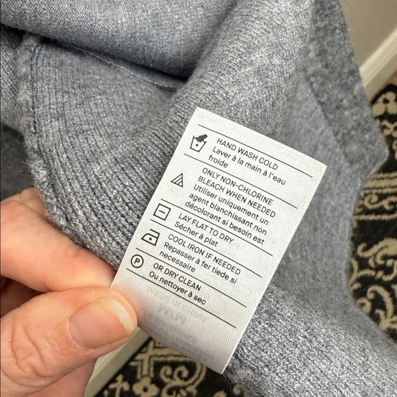 Vince grey Textured Soft Sculpted Car Coat medium - Picture 12 of 16